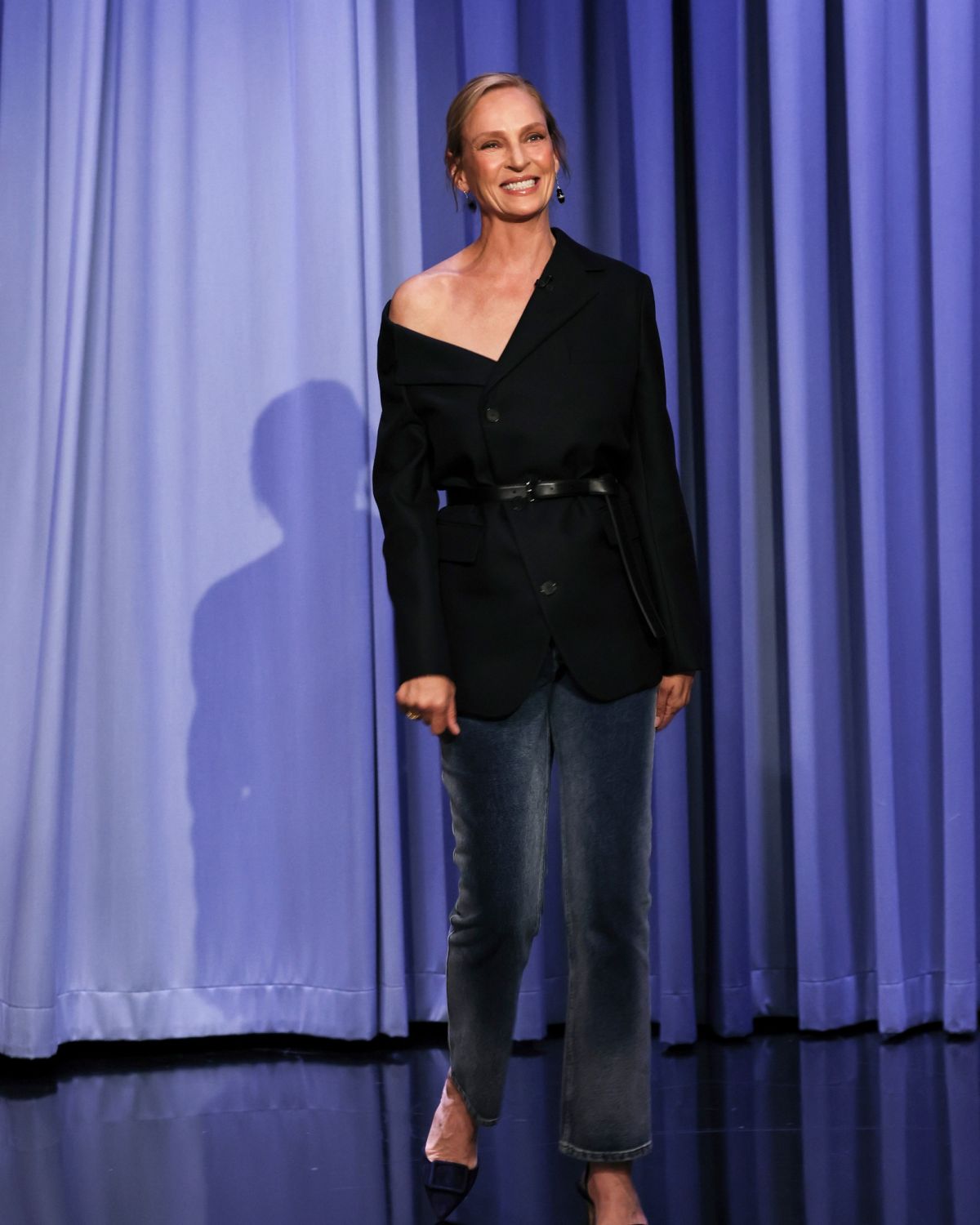 Uma Thurman at Tonight Show Starring Fallon, June 2025