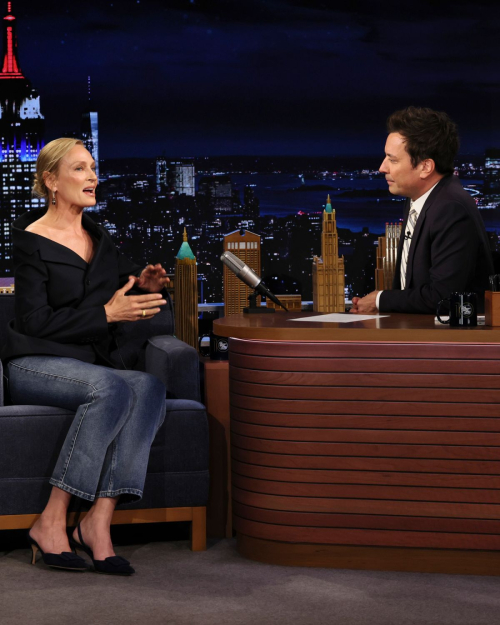 Uma Thurman at Tonight Show Starring Fallon, June 2025 2
