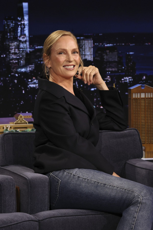 Uma Thurman at Tonight Show Starring Fallon, June 2025 3