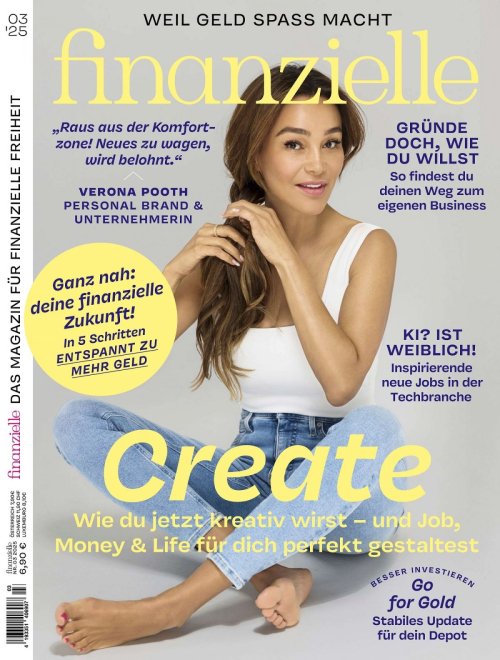Verona Pooth for Finanzielle Magazine Feature, March 2025
