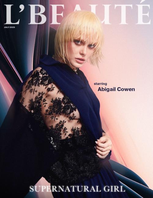 Abigail Cowen for L’Beaute Magazine Cover, July 2025