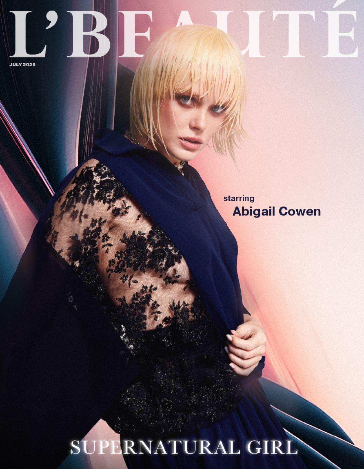 Abigail Cowen for L’Beaute Magazine Cover, July 2025
