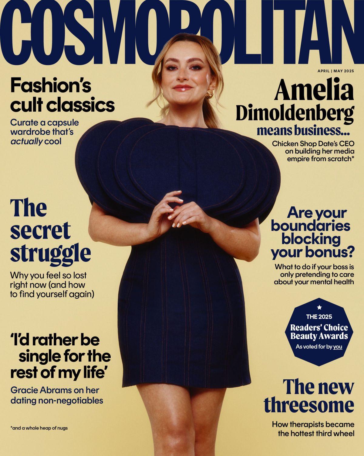 Amelia Dimoldenberg Cosmopolitan UK Cover Shoot, March 2025