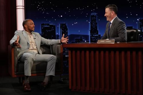 Anthony Mackie on Jimmy Kimmel Live, February 2025 3