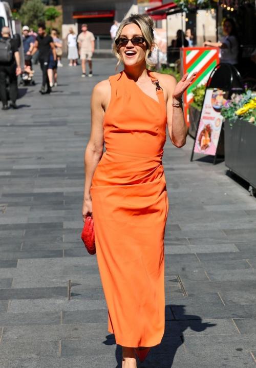 Ashley Roberts Arrives at Heart Radio, June 2025