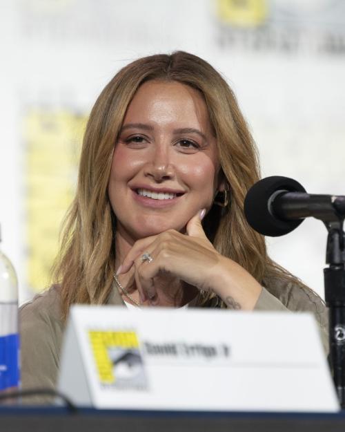 Ashley Tisdale at Phineas and Ferb panel, July 2025