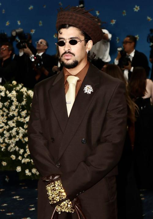 Bad Bunny at Met Gala Black Style Exhibition, May 2025 6