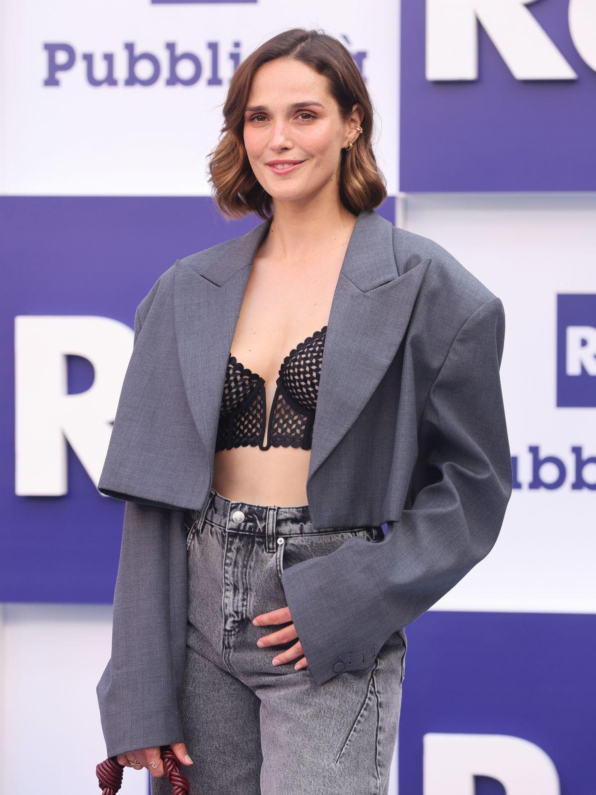 Camille Lou at Rai schedules launch Naples, June 2025