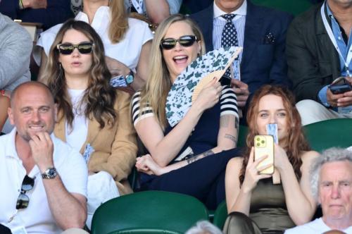 Cara Delevingne and Joey King at Wimbledon, July 2025 3