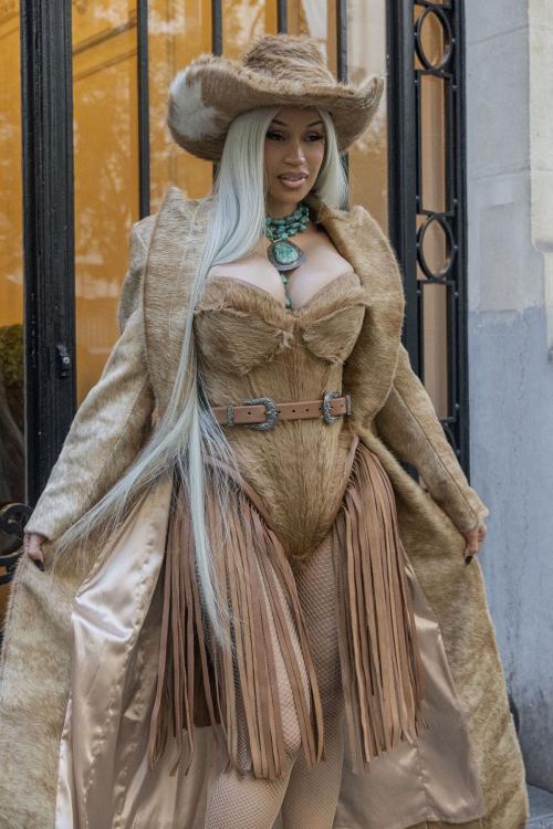 Cardi B Spotted Out and About in Paris, May 2025