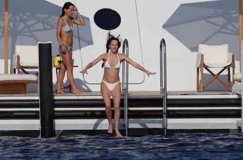 Dakota & Kate in Bikinis on Yacht in Ibiza, July 2025 4