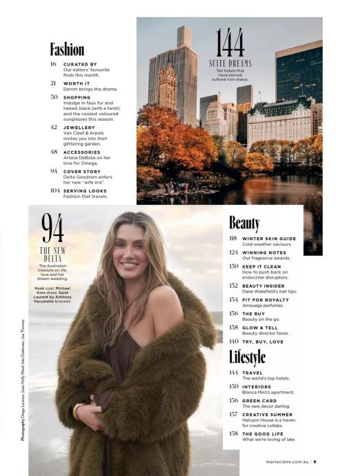 Delta Goodrem glows in Marie Claire Australia, Aug 2025 8