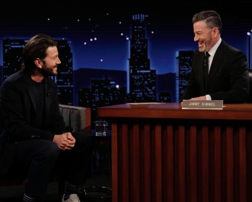 Diego Luna Talks Series on Jimmy Kimmel Live, April 2025 4