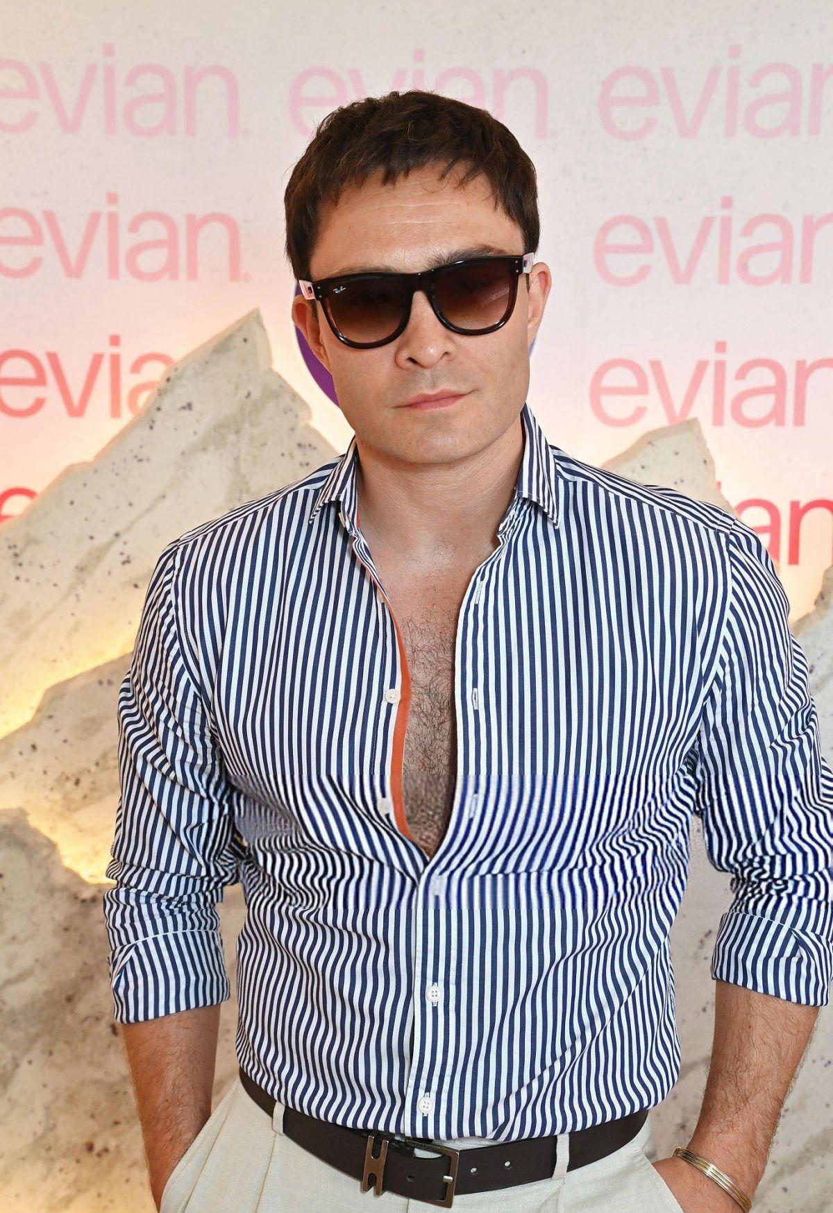 Ed Westwick at Wimbledon Day 11 Match, July 2025