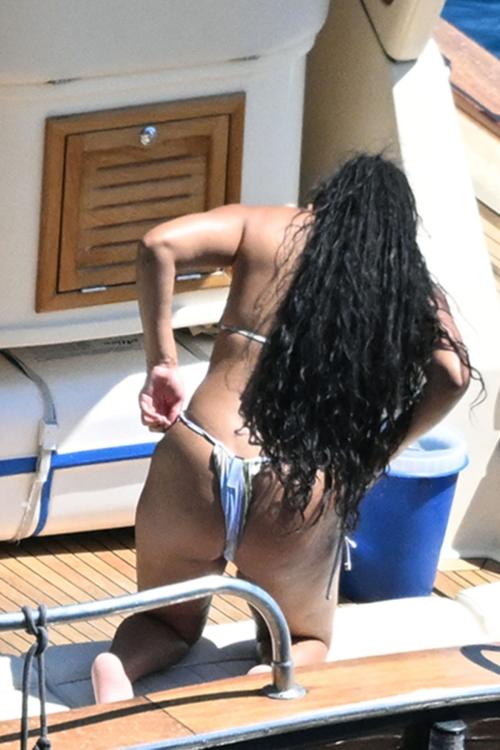 Halle Bailey in Bikini at Boat Day in Positano, June 2025 9