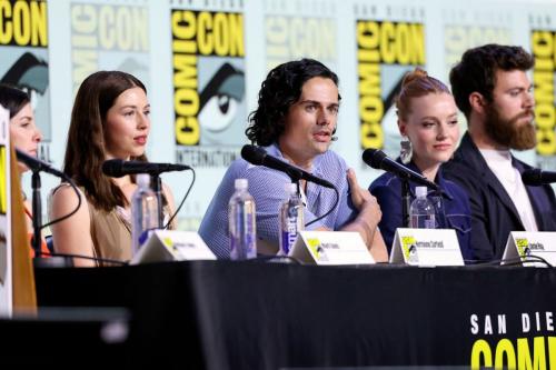 Hermione Corfield at Outlander Panel Comic-Con July 2025 2