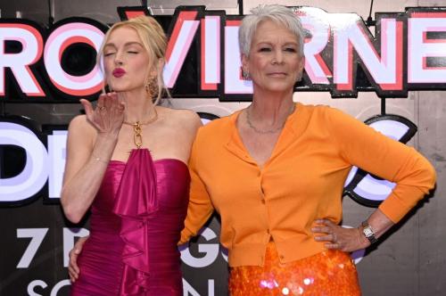 Jamie Lee Curtis and Lindsay Lohan at Freakier Friday July 2025 3