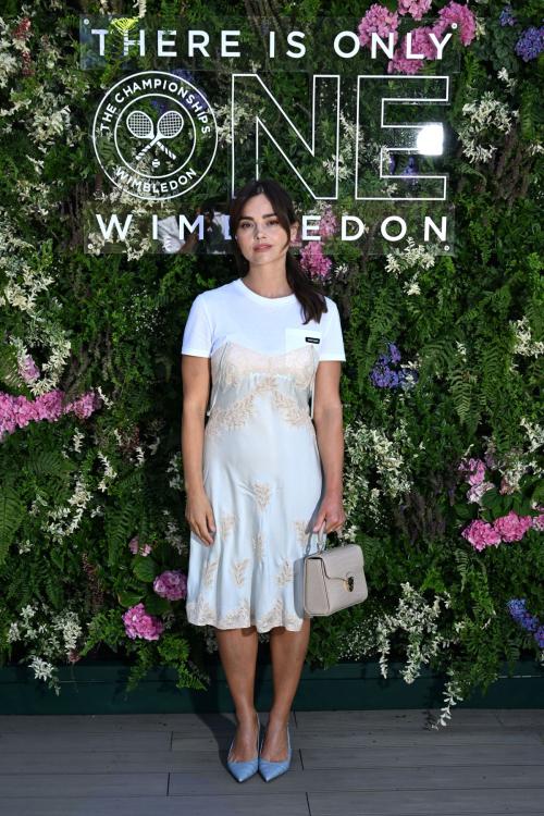 Jenna Coleman at Wimbledon Tennis Championships, July 2025