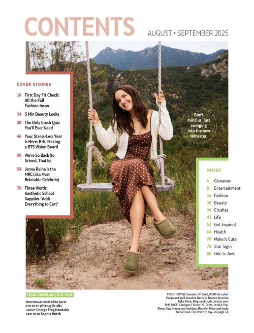 Jenna Raine Girls’ Life Magazine Feature Sept 2025 3