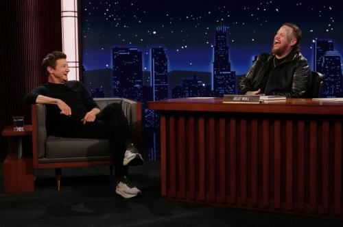 Jeremy Renner appears on Jimmy Kimmel Live, July 2025 3