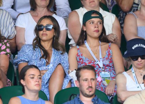 Jessica Alba at Evian VIP Suite at Wimbledon, June 2025 1