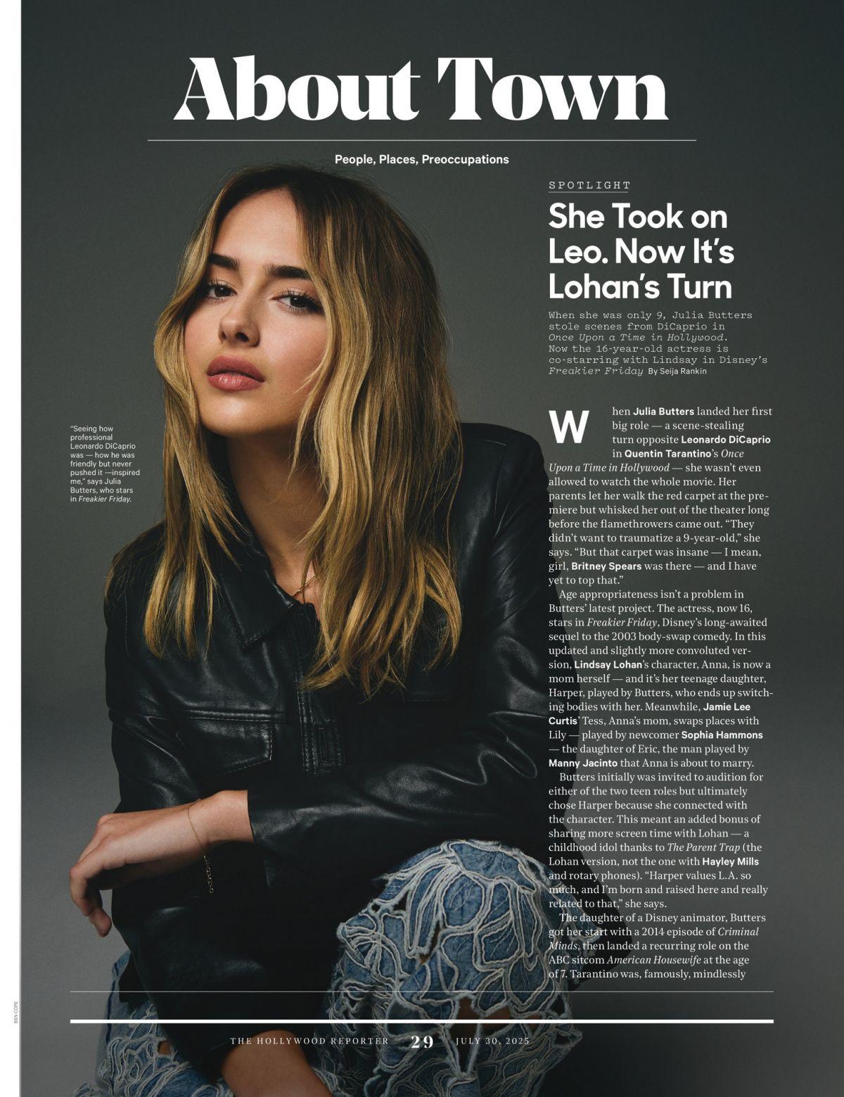 Julia Butters profile in Hollywood Reporter, July 2025