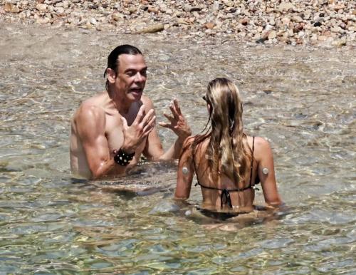 Kate and Lila Moss in Bikinis at Ibiza Beach, July 2025 9