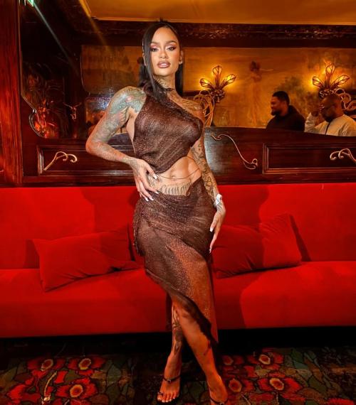 Kehlani at Balenciaga After-party in Paris July 2025