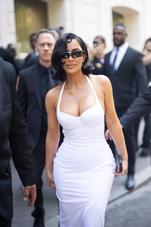 Kim Kardashian at Balenciaga show in Paris, July 2025 2