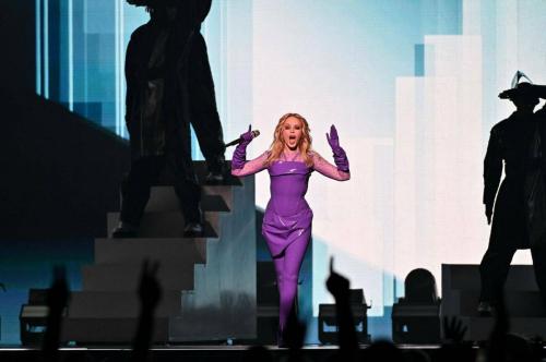 Kylie Minogue performs at Accor Arena Paris, June 2025