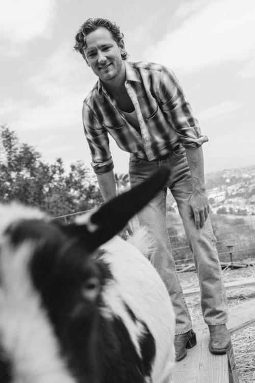 Lewis Pullman for JJ Geiger Bustle shoot, 2025 5