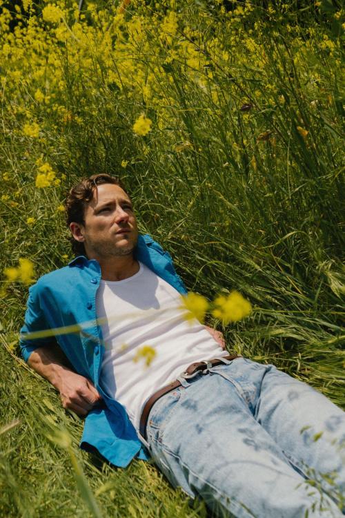 Lewis Pullman for JJ Geiger Bustle shoot, 2025 6