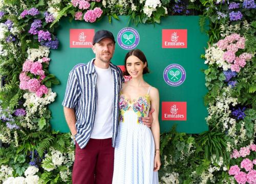 Lily Collins at Wimbledon London, July 2025 2