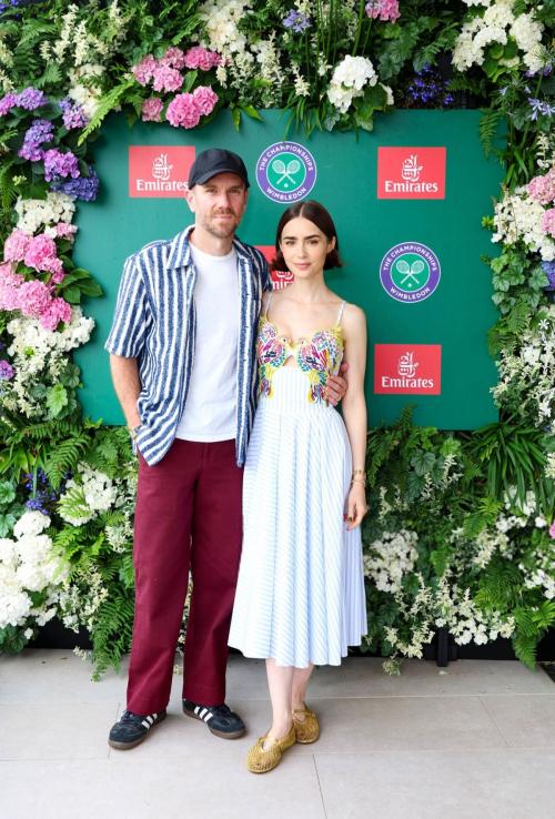Lily Collins at Wimbledon London, July 2025 3