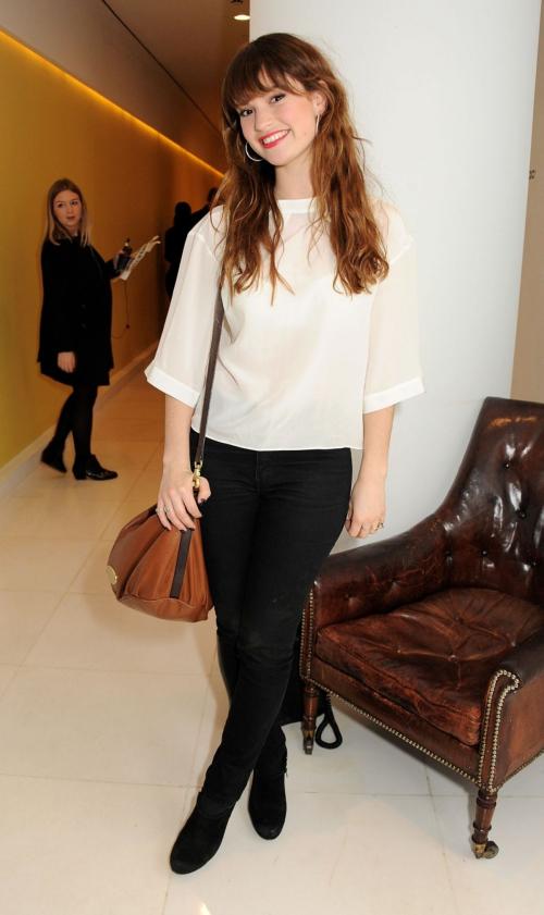 Lily James at English National Ballet December 2012 3