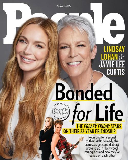 Lindsay Lohan & Jamie Lee Curtis in People, Aug 2025