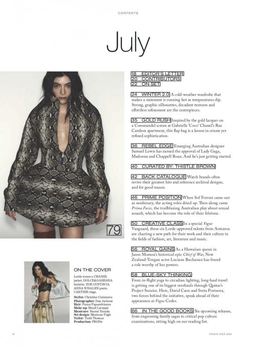 Lorde in Vogue Australia feature, July 2025 16