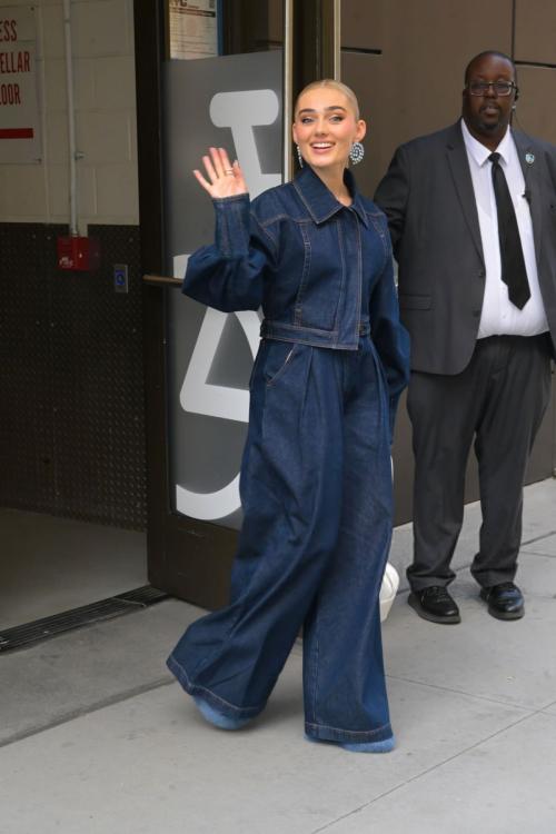 Meg Donnelly leaves ABC Studio in New York, Jul 2025 6