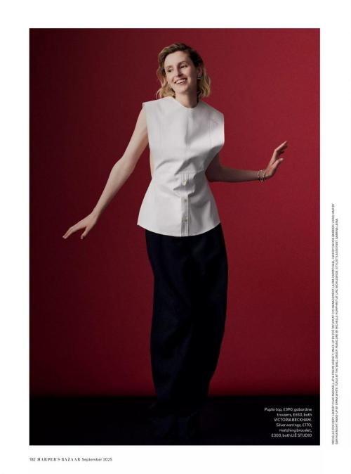 Michelle Dockery and Laura Carmichael in Bazaar UK, Sept 2025 2