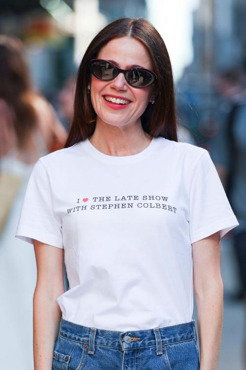 Molly Gordon at Late Show with Colbert July 2025 1