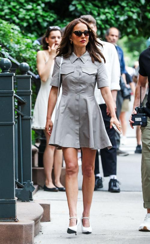Natalie Portman Filming Good Sex in NYC, July 2025 6