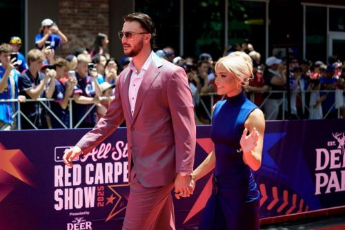 Olivia Dunne and Paul Skenes at MLB Red Carpet, July 2025 2