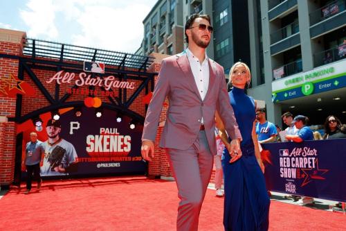 Olivia Dunne and Paul Skenes at MLB Red Carpet, July 2025 3