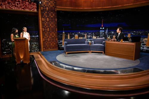 Paige Desorbo and Hannah Berner on Fallon Show, July 2025 2