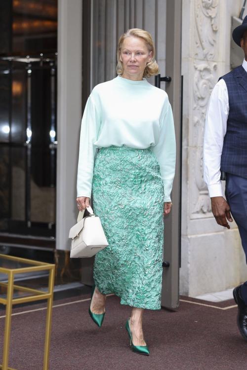 Pamela Anderson Out in New York City July 2025 2