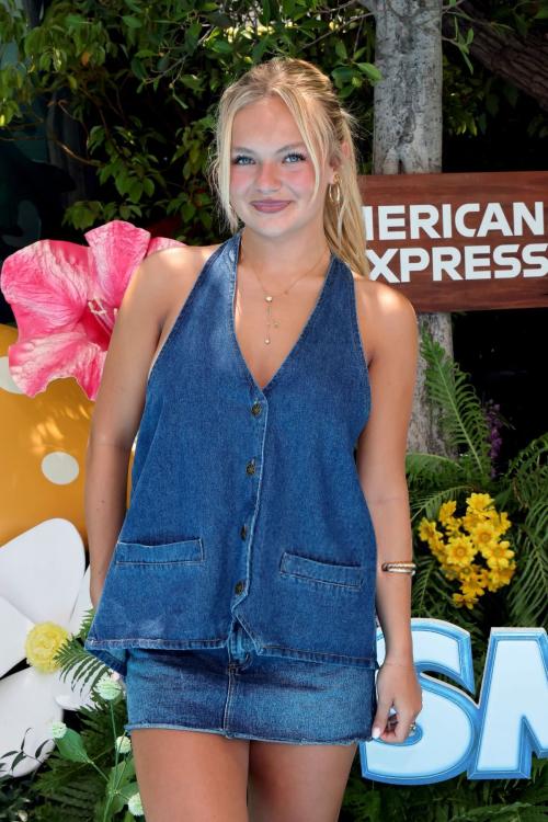 Pressley Hoshbach at Smurfs Premiere LA, July 2025
