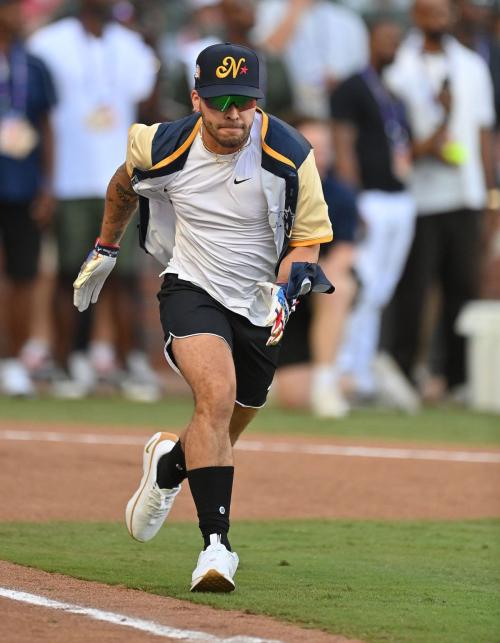 Prince Royce Plays in MLB Softball Game, July 2025 3