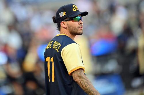 Prince Royce Plays in MLB Softball Game, July 2025 6