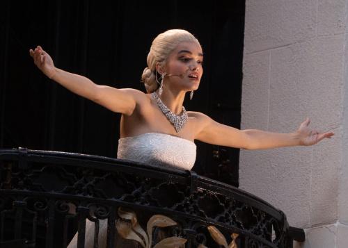 Rachel Zegler performs in Evita at London Palladium 1