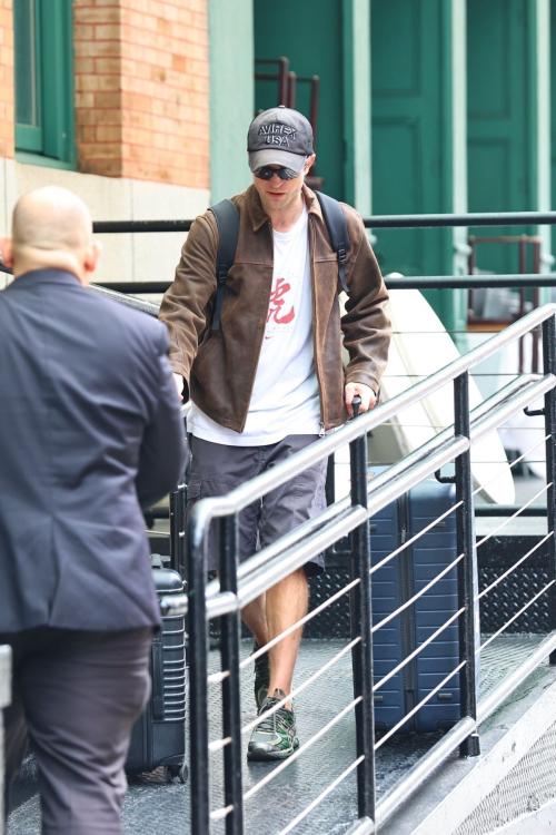 Robert Pattinson out in New York City, June 2025
